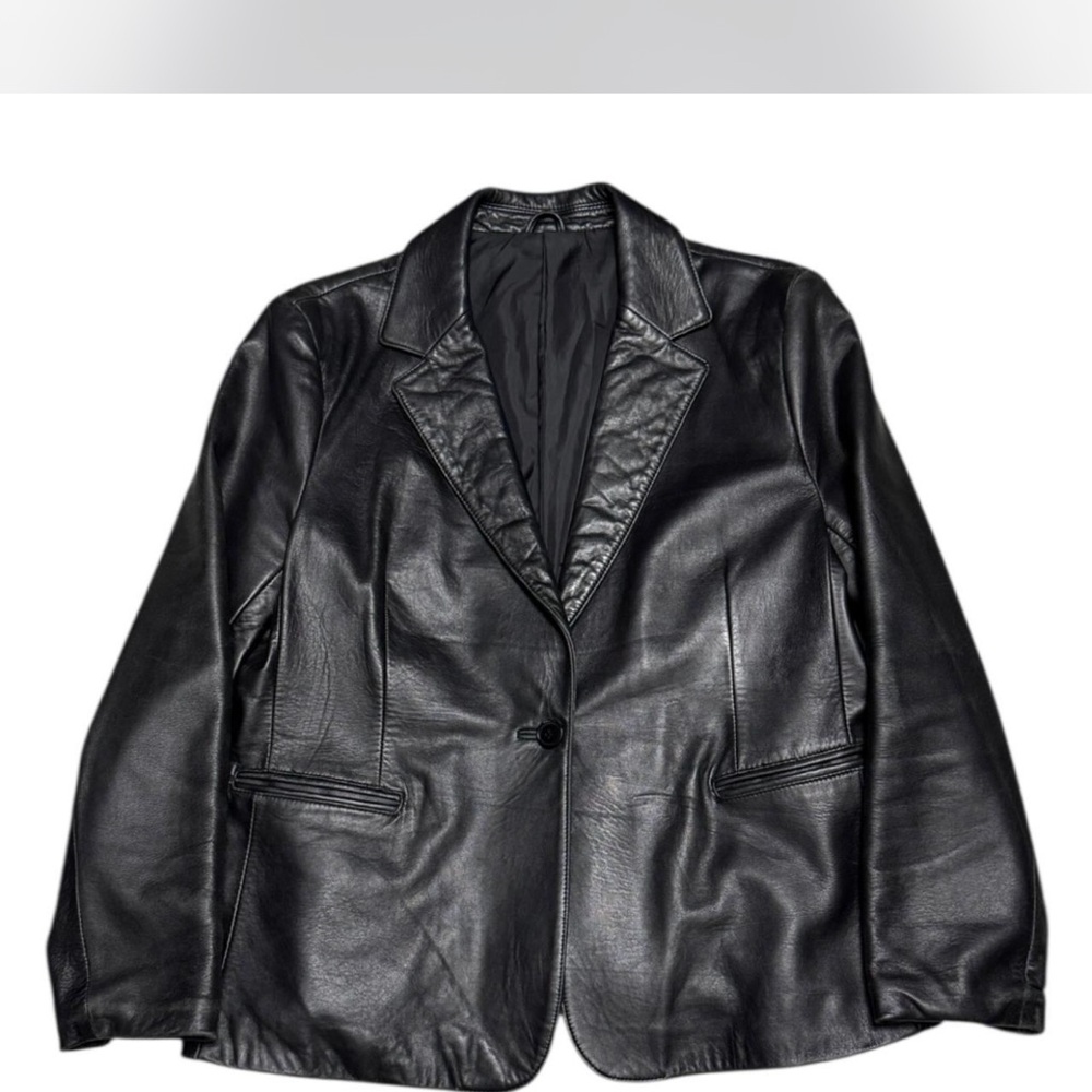 Vintage Leather Jacket / Blazer